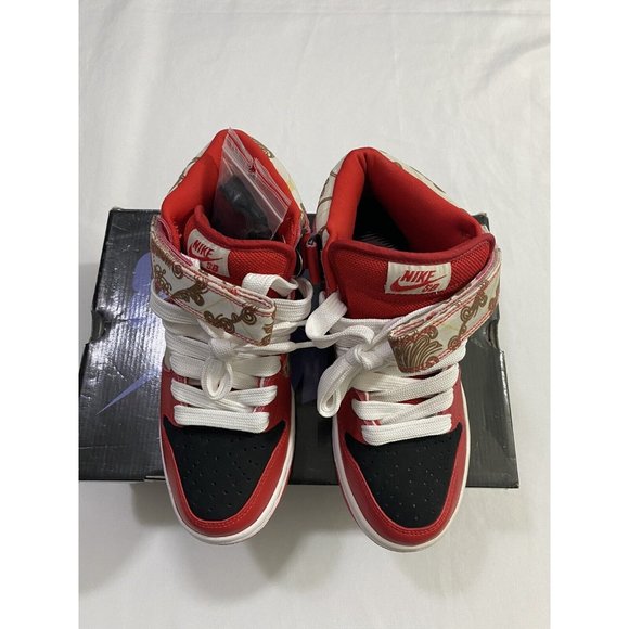 Pre-Owned Mens Size 7.5 Light Bone Nike SB Dunk Mid Linoleum Skateboarding Shoes main image 9
